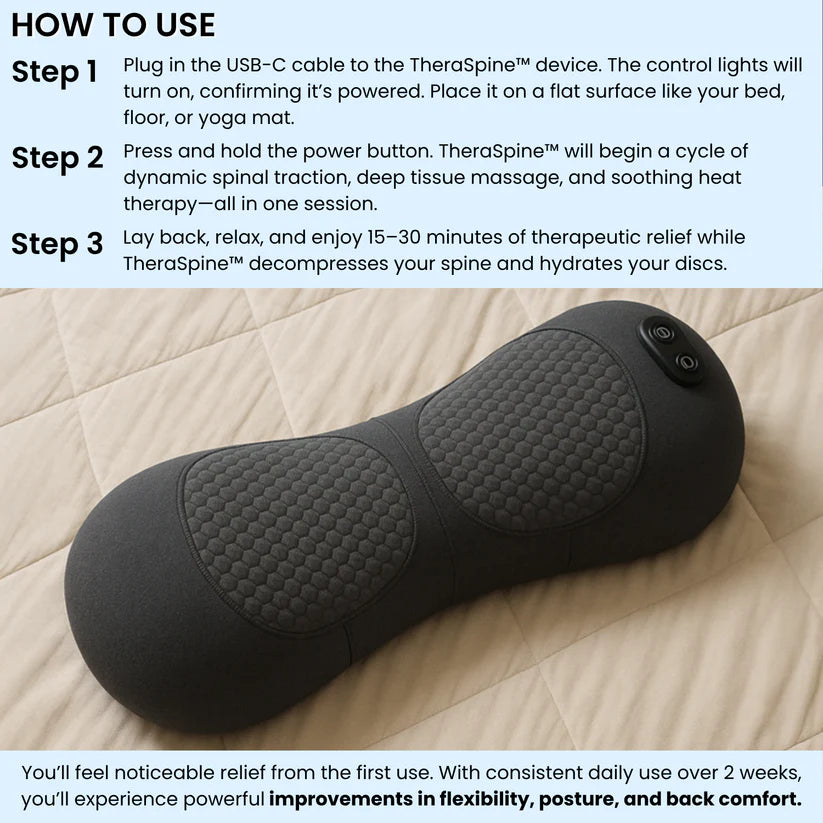 VELORIA™ Three-Core Smart Back Therapy Pillow